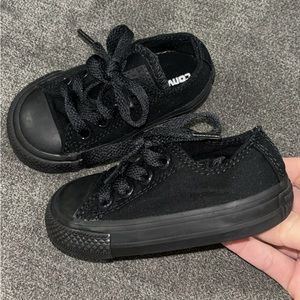 All Black Converse For Baby Size 4